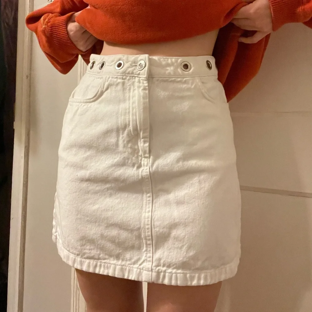 white wash jean skirt - Picture 1 of 2